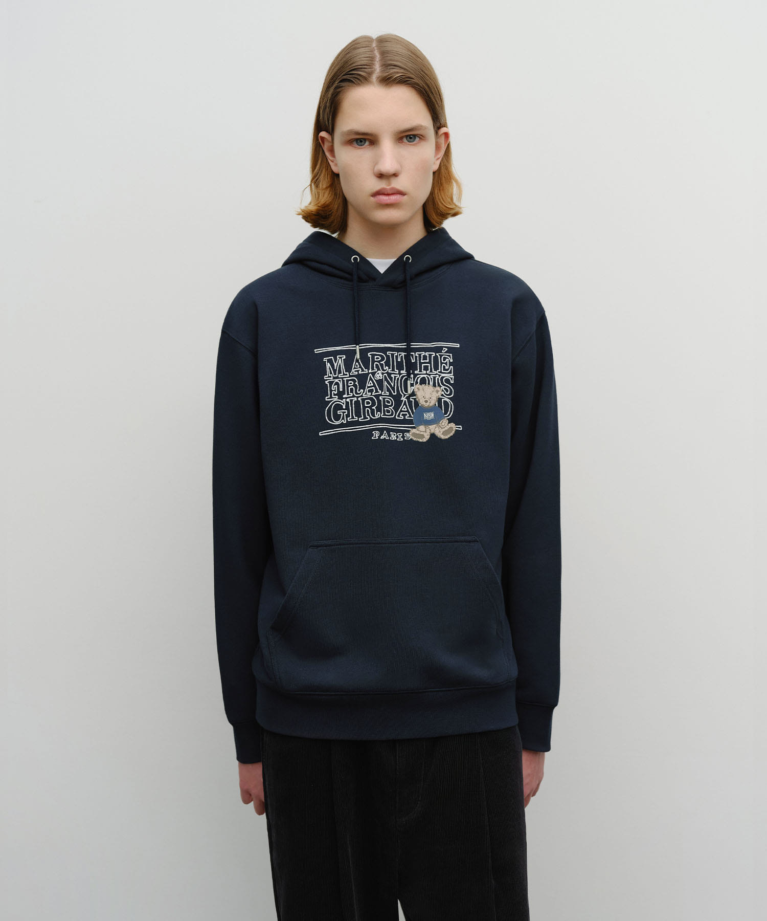 DOODLE CLASSIC BEAR HOODIE navy