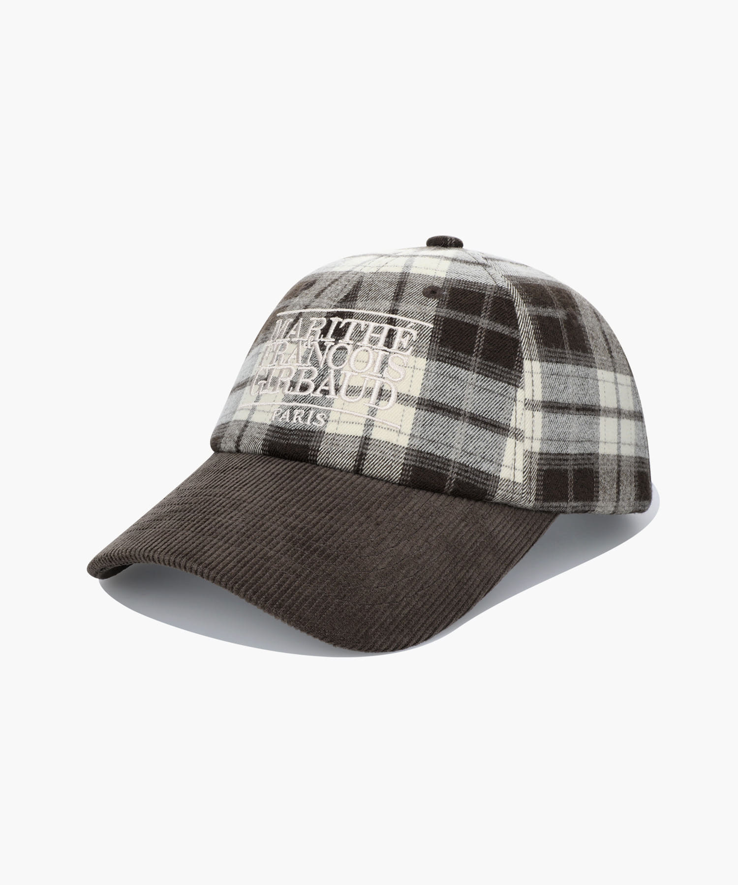 CLASSIC LOGO TWO TONE CHECK CAP brown