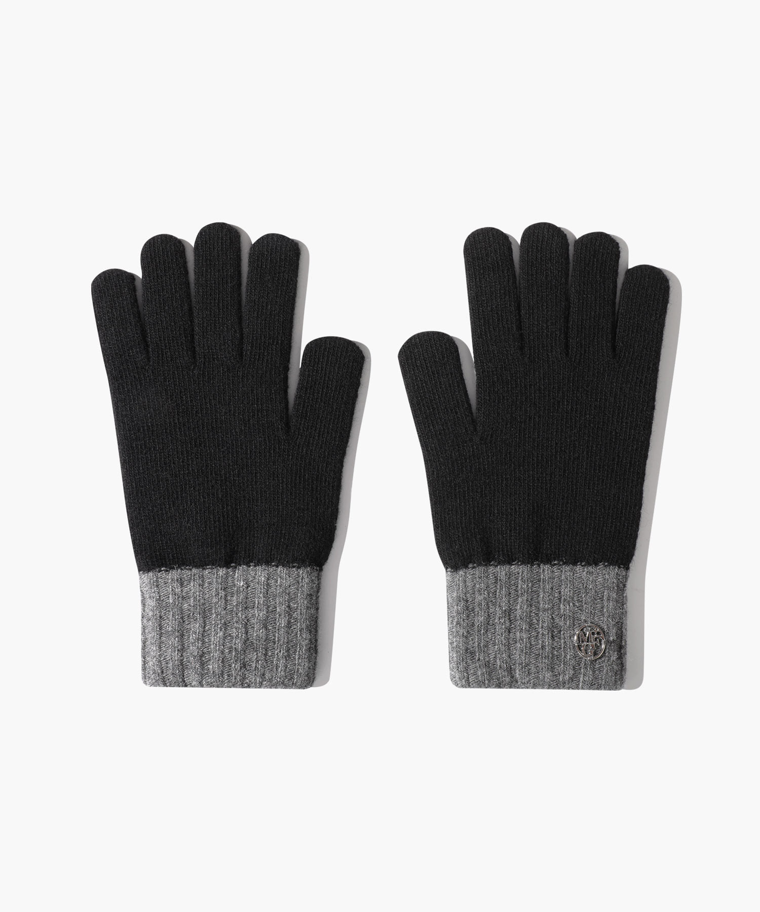 CIRCLE LOGO TWOTONE GLOVE black
