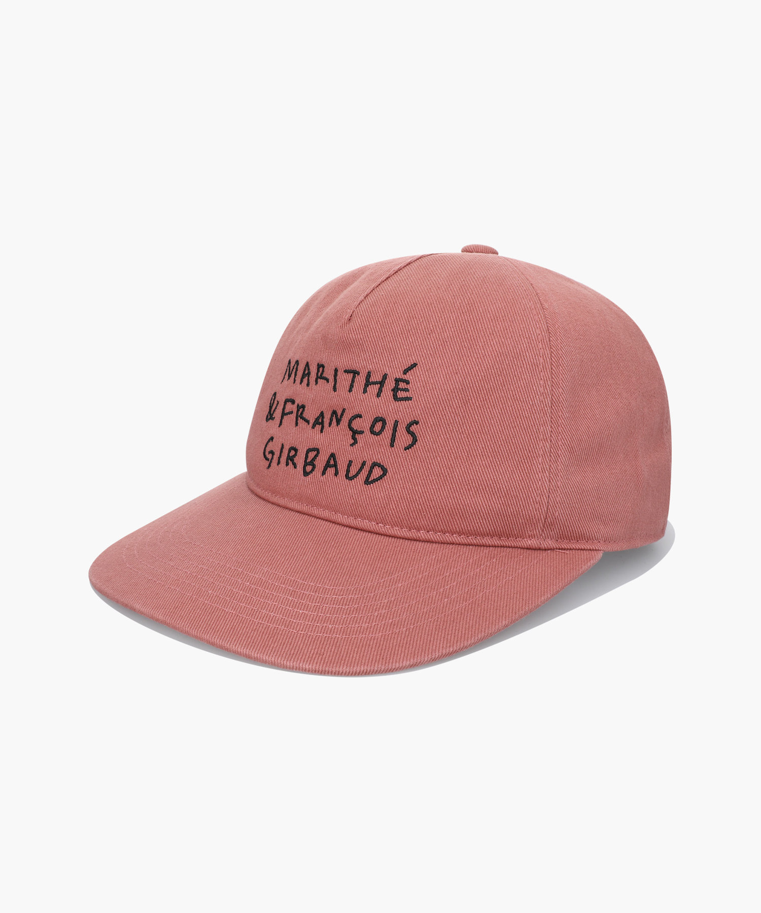 DOODLE TYPO 5PANEL COVERED CAP dark pink