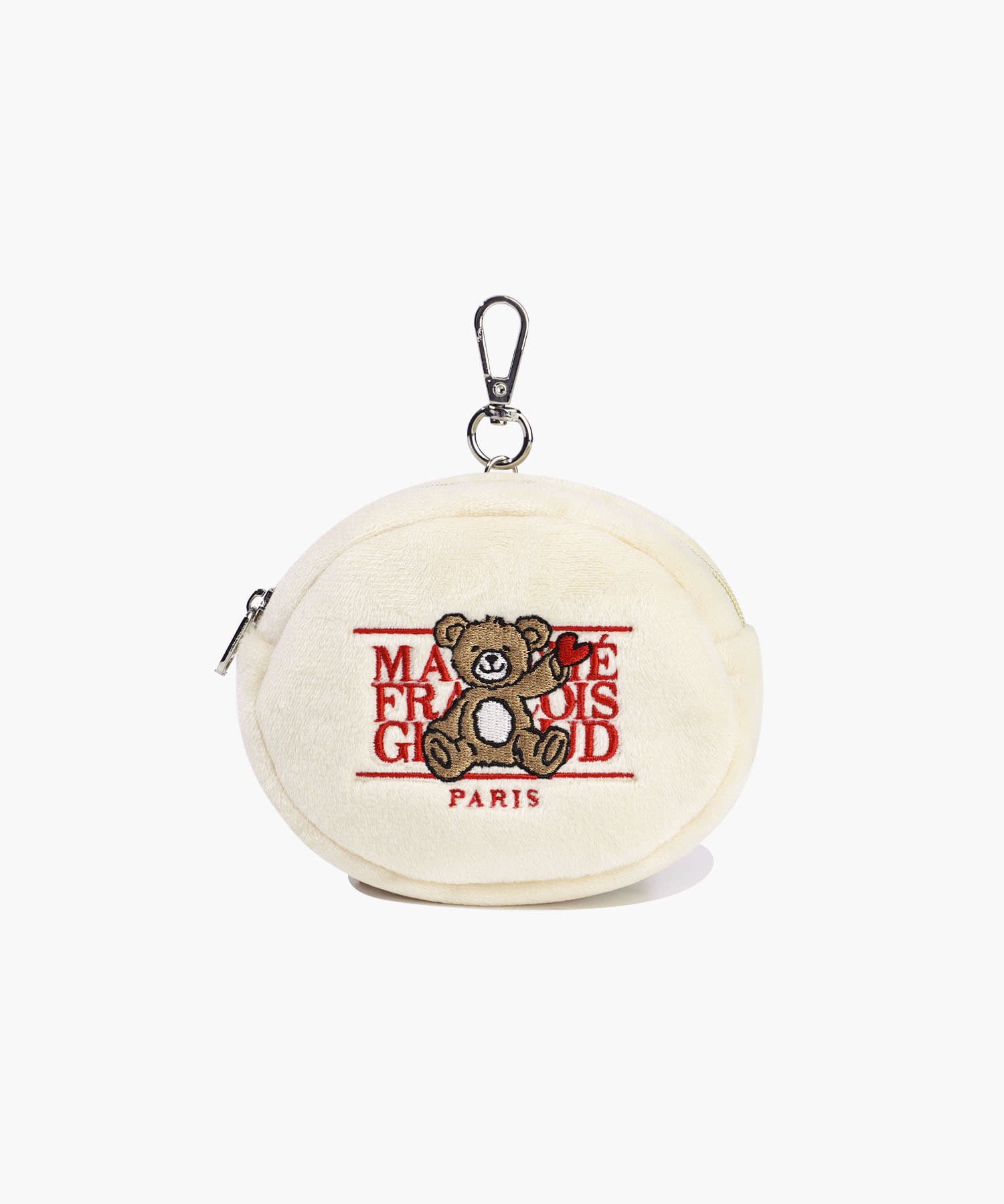 KIDS BEAR CLASSIC LOGO POUCH KEYRING light beige