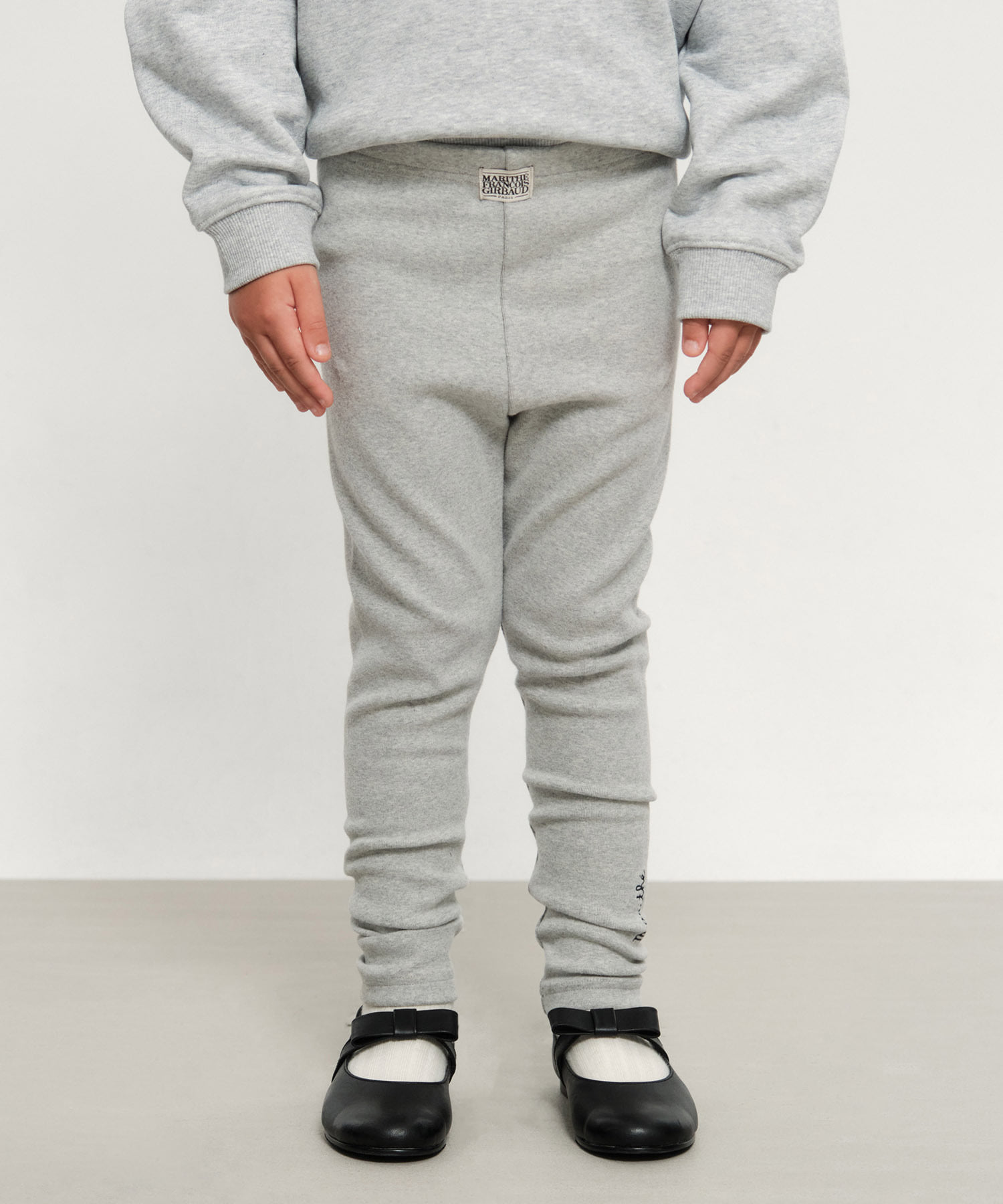 KIDS W BASIC LEGGINGS heather gray