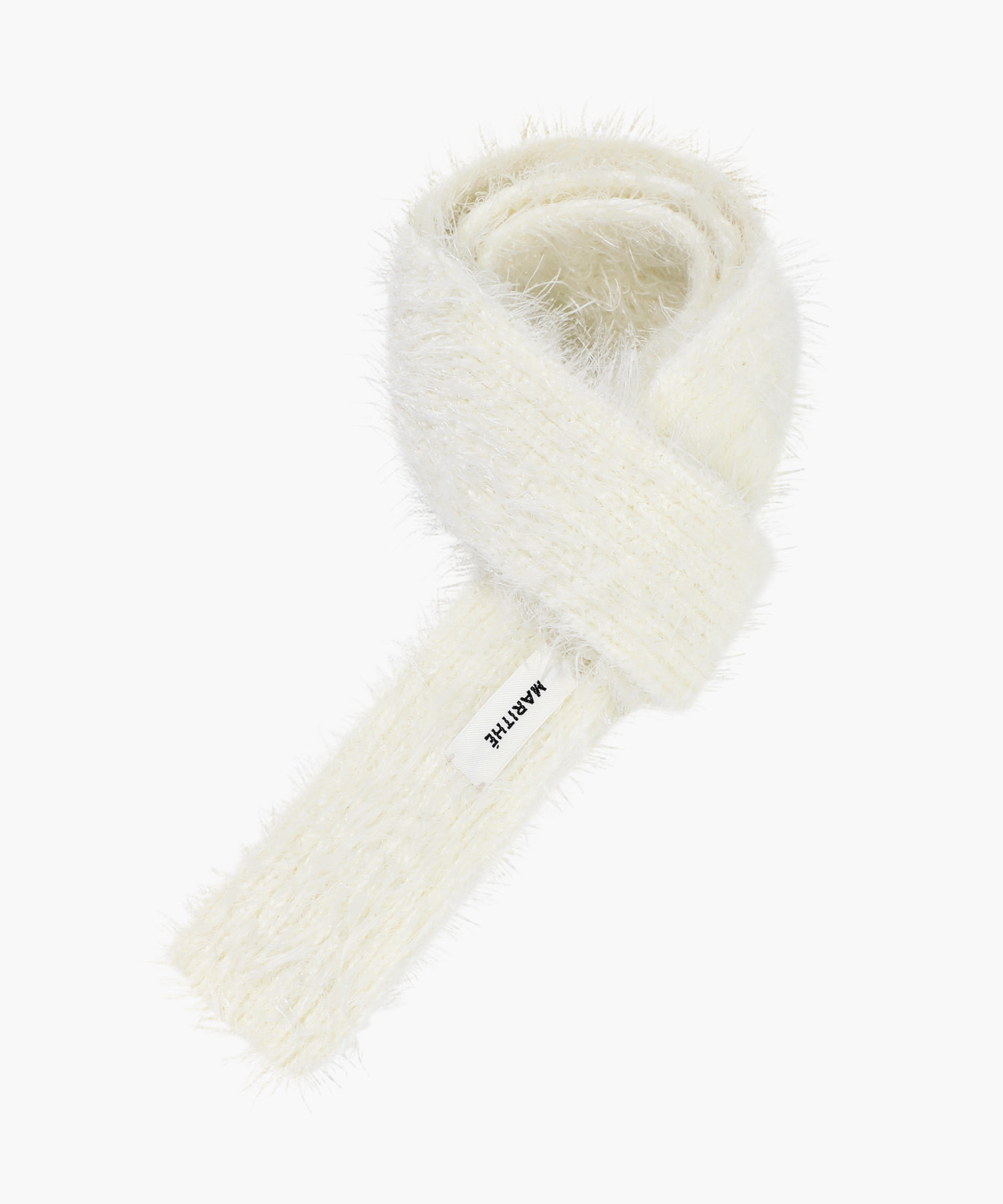 REGULAR LOGO SLIM MUFFLER ivory