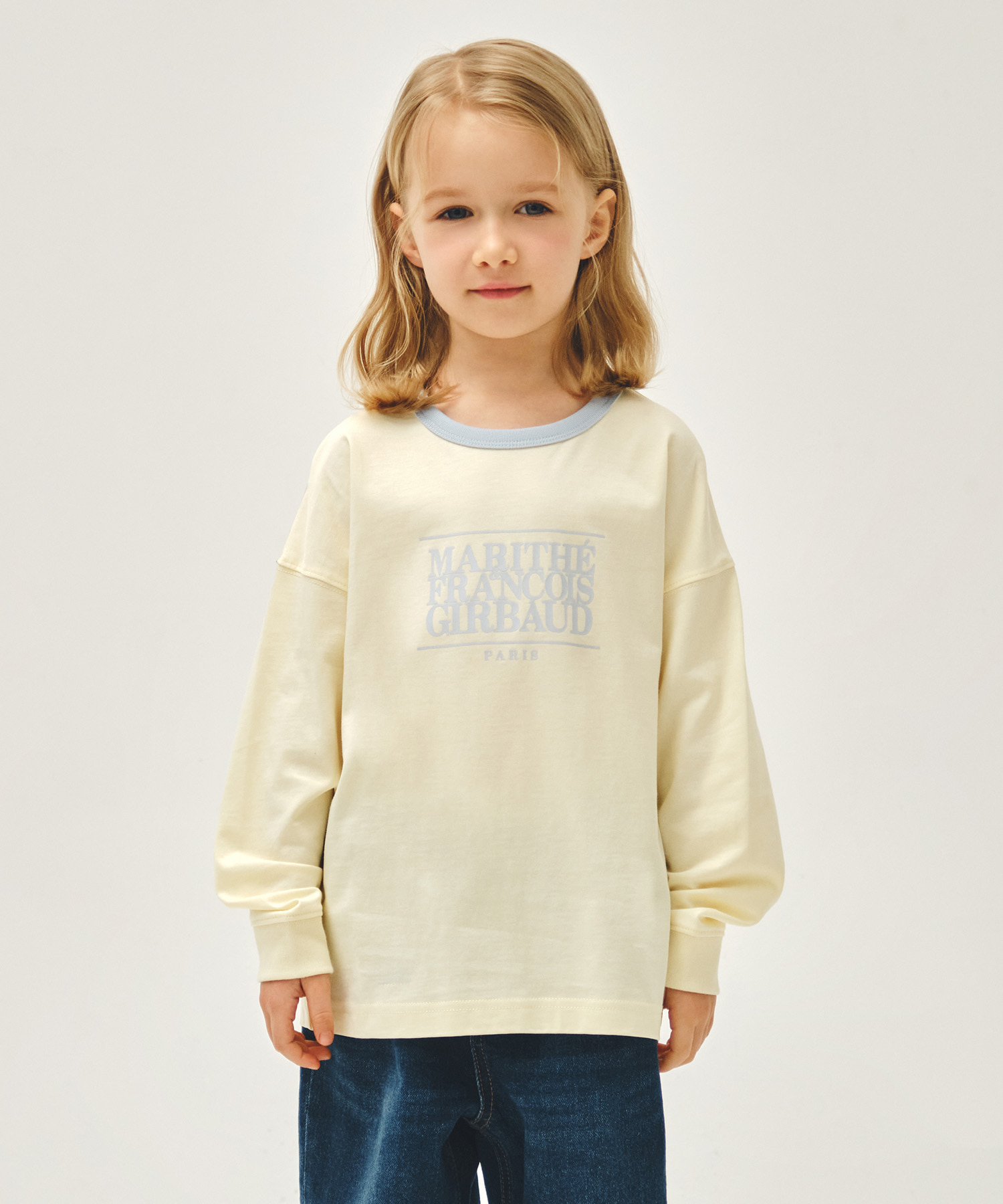 KIDS CLASSIC LOGO LONG SLEEVE TEE yellow