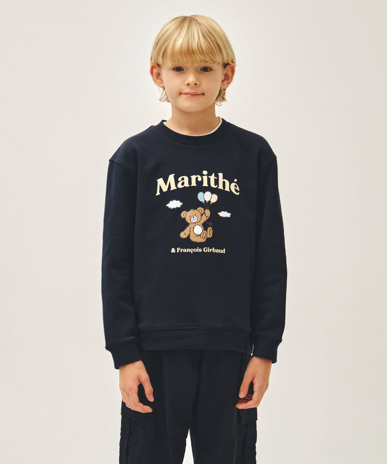 KIDS BALLOON BEAR SWEATSHIRT navy