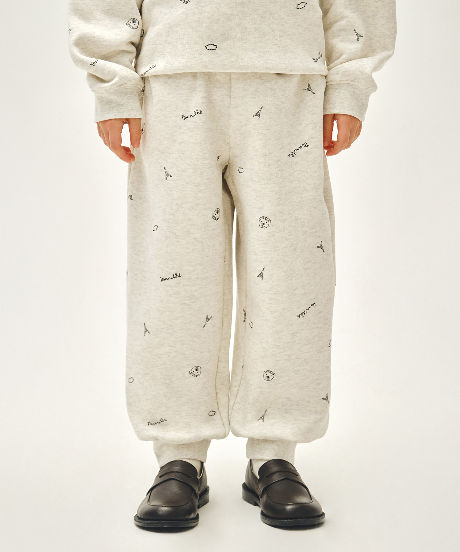 KIDS ALL OVER SWEAT PANTS oatmeal