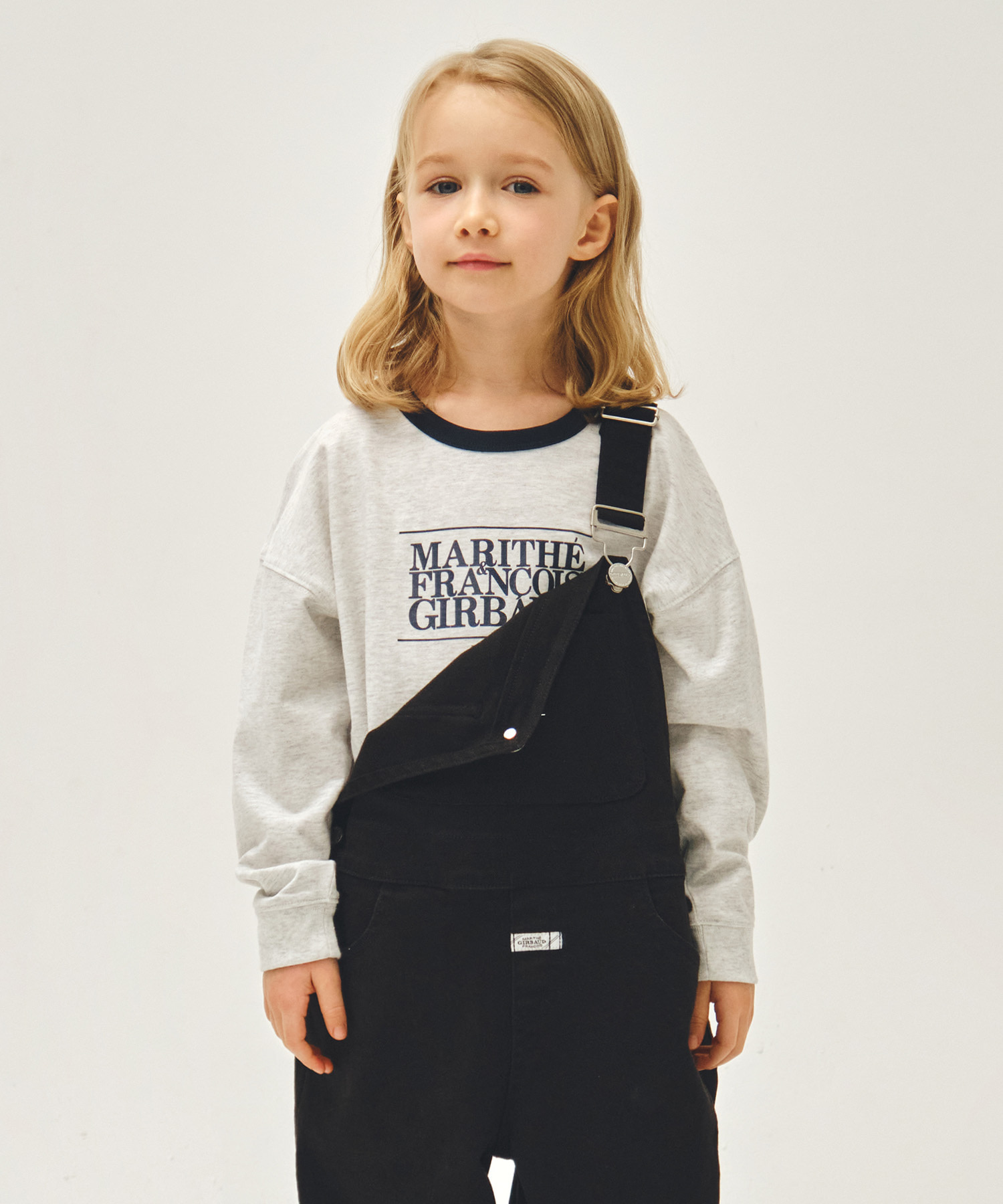 KIDS CLASSIC LOGO LONG SLEEVE TEE light heather gray