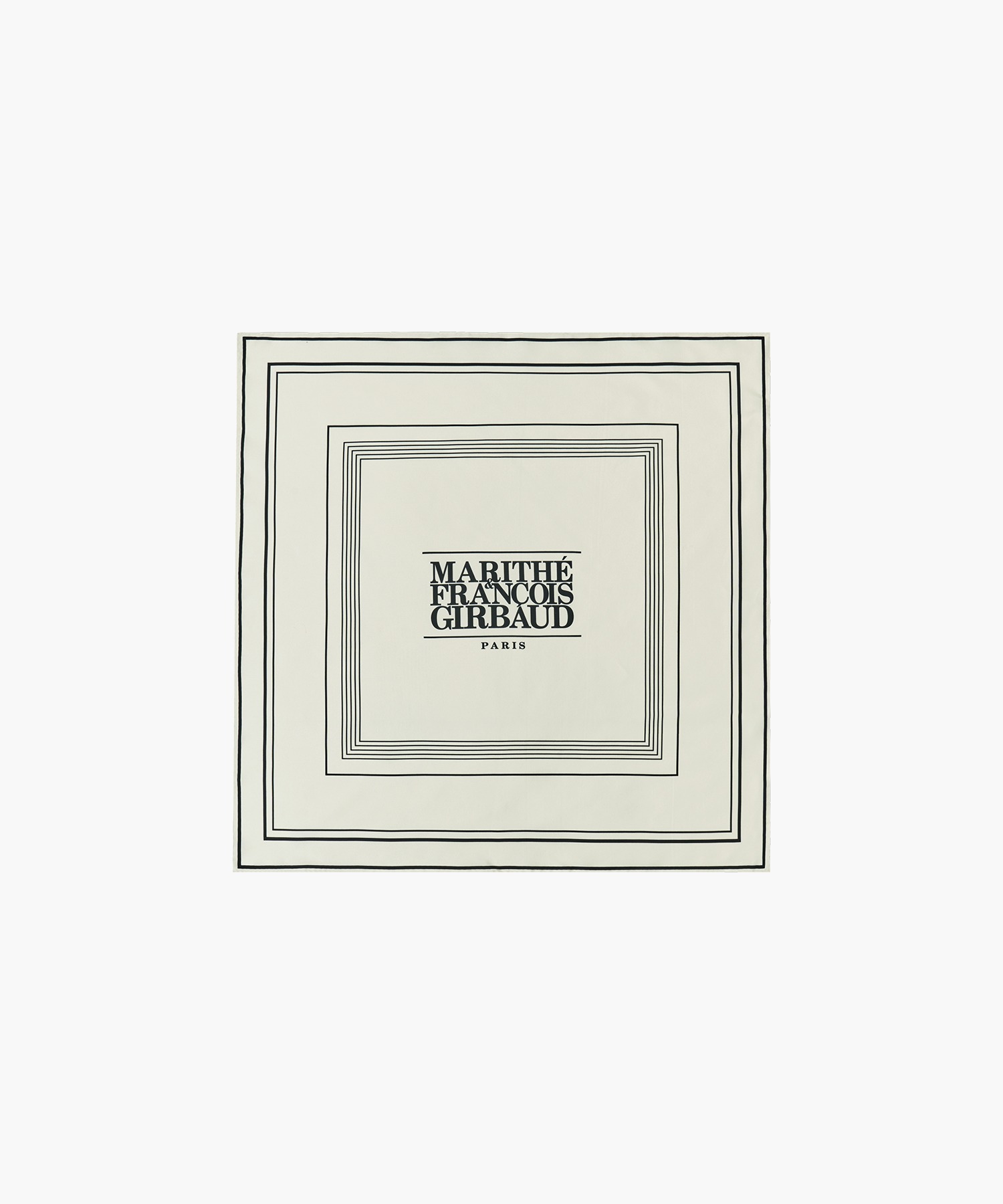 CLASSIC LOGO SILK SCARF ivory