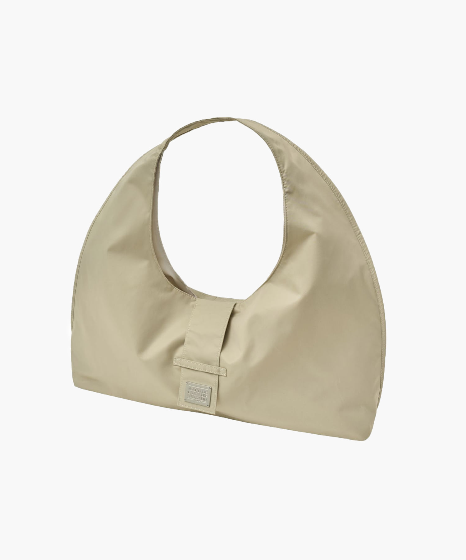 CLASSIC LOGO BUCKLE BIG SHOULDER BAG beige - MARITHÉ+ CLASSIC LOGO BUCKLE BIG SHOULDER BAG beige - MARITHÉ+