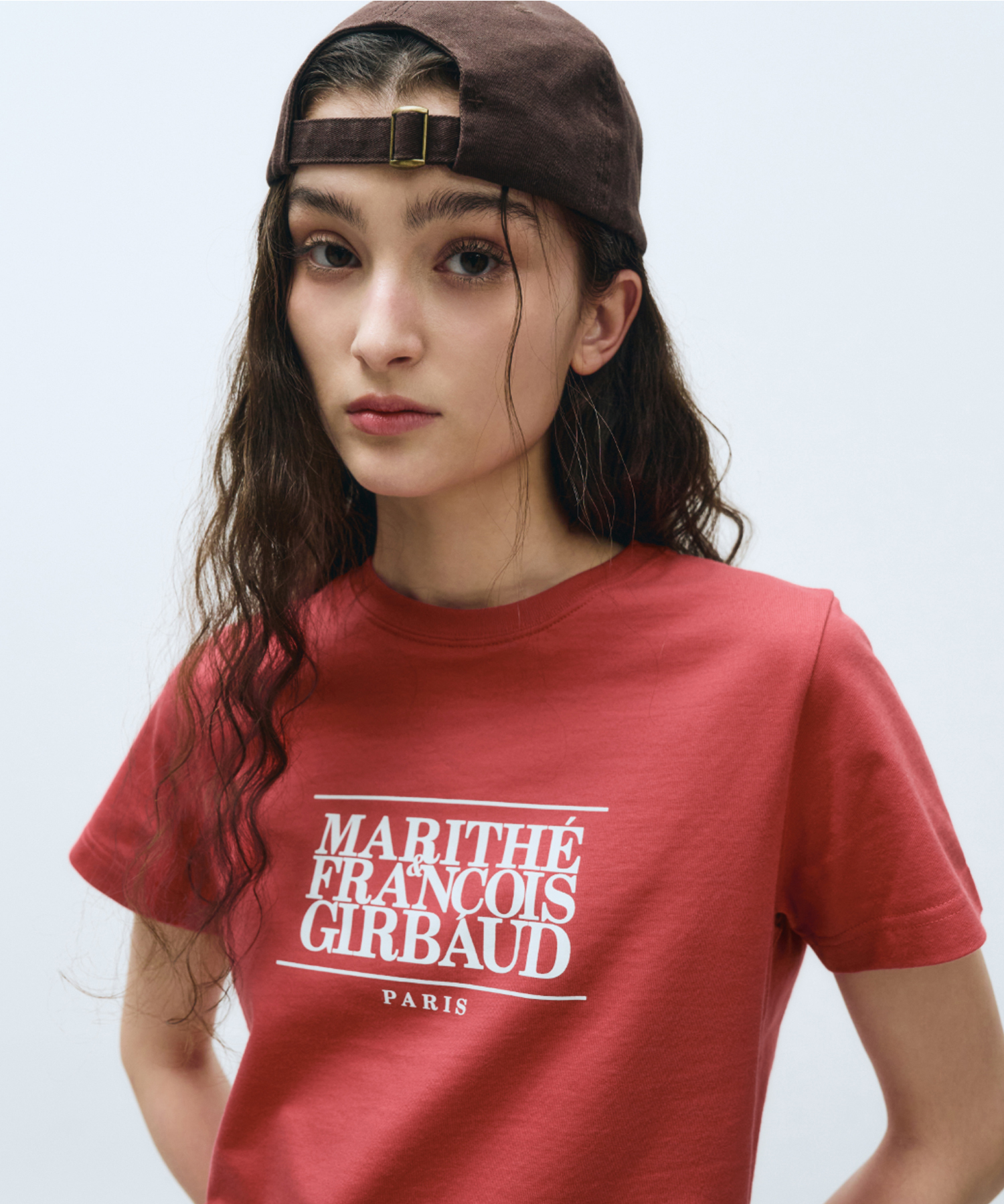 ★Marithe + Francois Girbaud★ W CLASSIC LOGO TEE red W CLASSIC LOGO TEE red - MARITHÉ+FRANҪOIS GIRBAUD