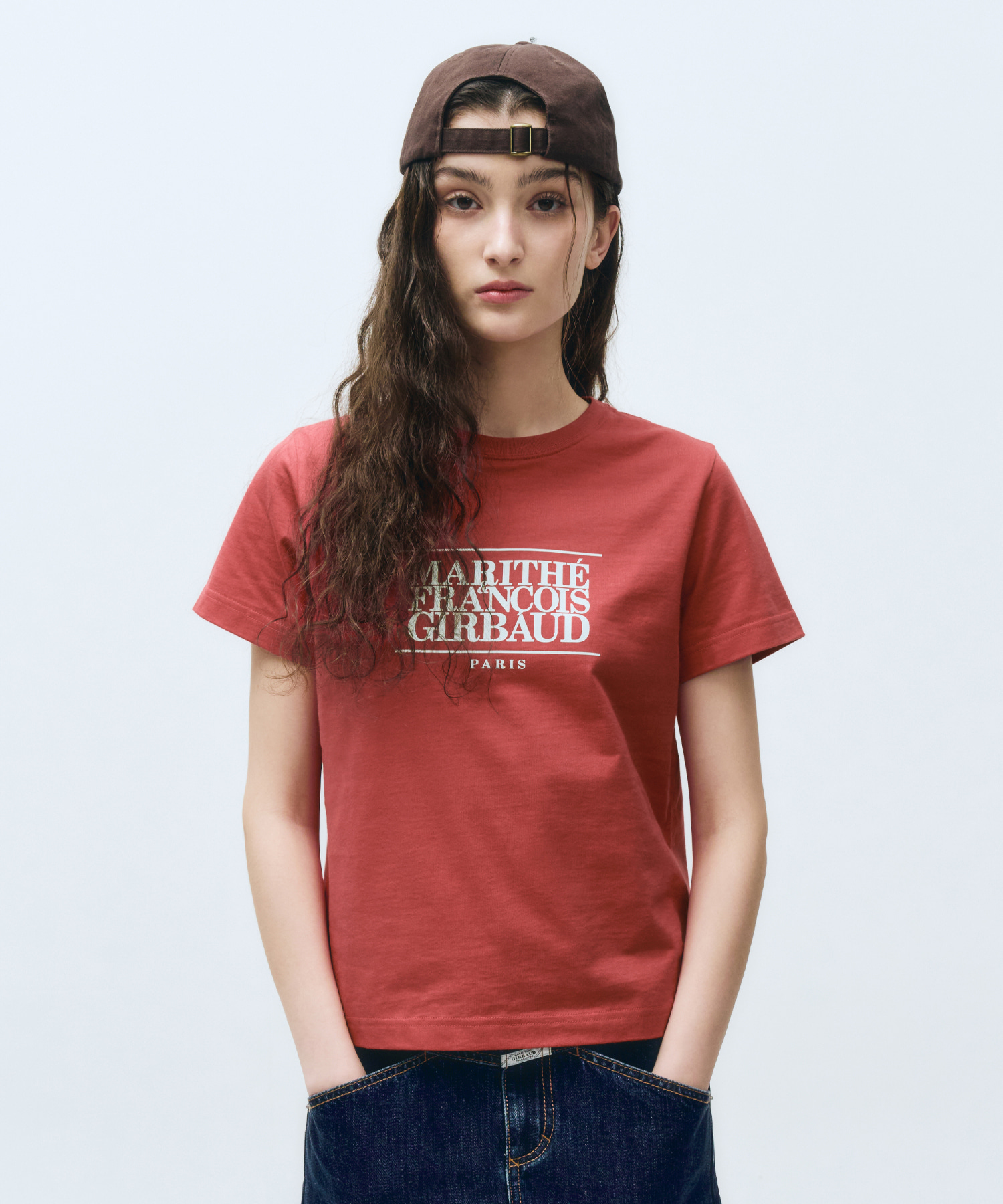 ★チャウヌ着用★MARITHE☆CLASSIC LOGO TEE W CLASSIC LOGO TEE black - MARITHE FRANCOIS GIRBAUD