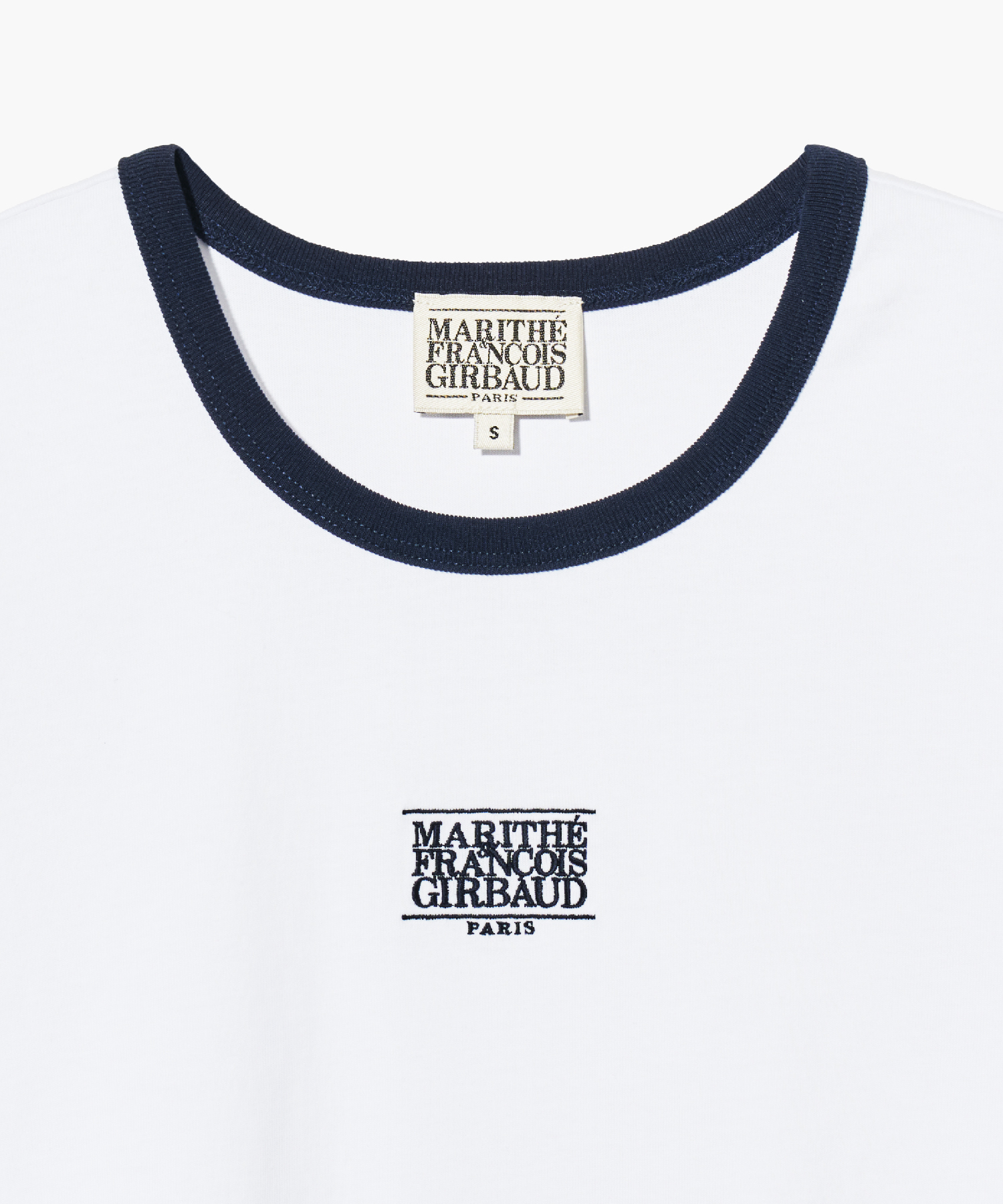 さらに100円引き◆MARITHE MOUVEMENT W CLASSIC LOGO RINGER TEE W CLASSIC LOGO RINGER TEE white - MARITHÉ+FRANҪOIS GIRBAUD