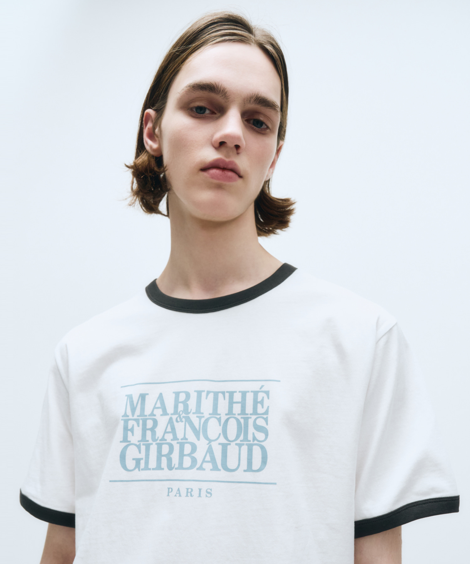 CLASSIC LOGO COLOR POINT TEE white - MARITHÉ+FRANҪOIS GIRBAUD