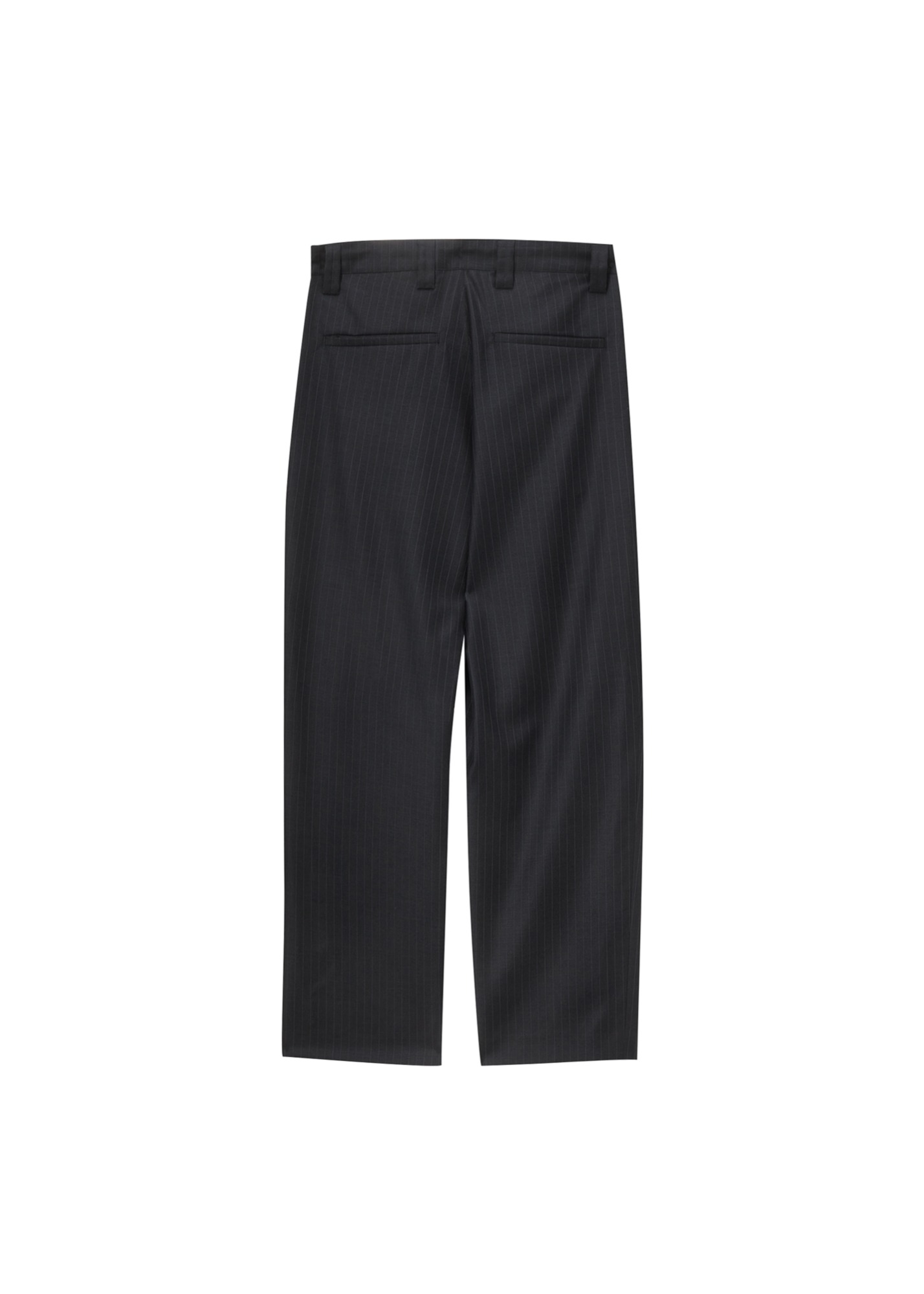 [M] STRIPED WOOL CLASSIC TROUSERS