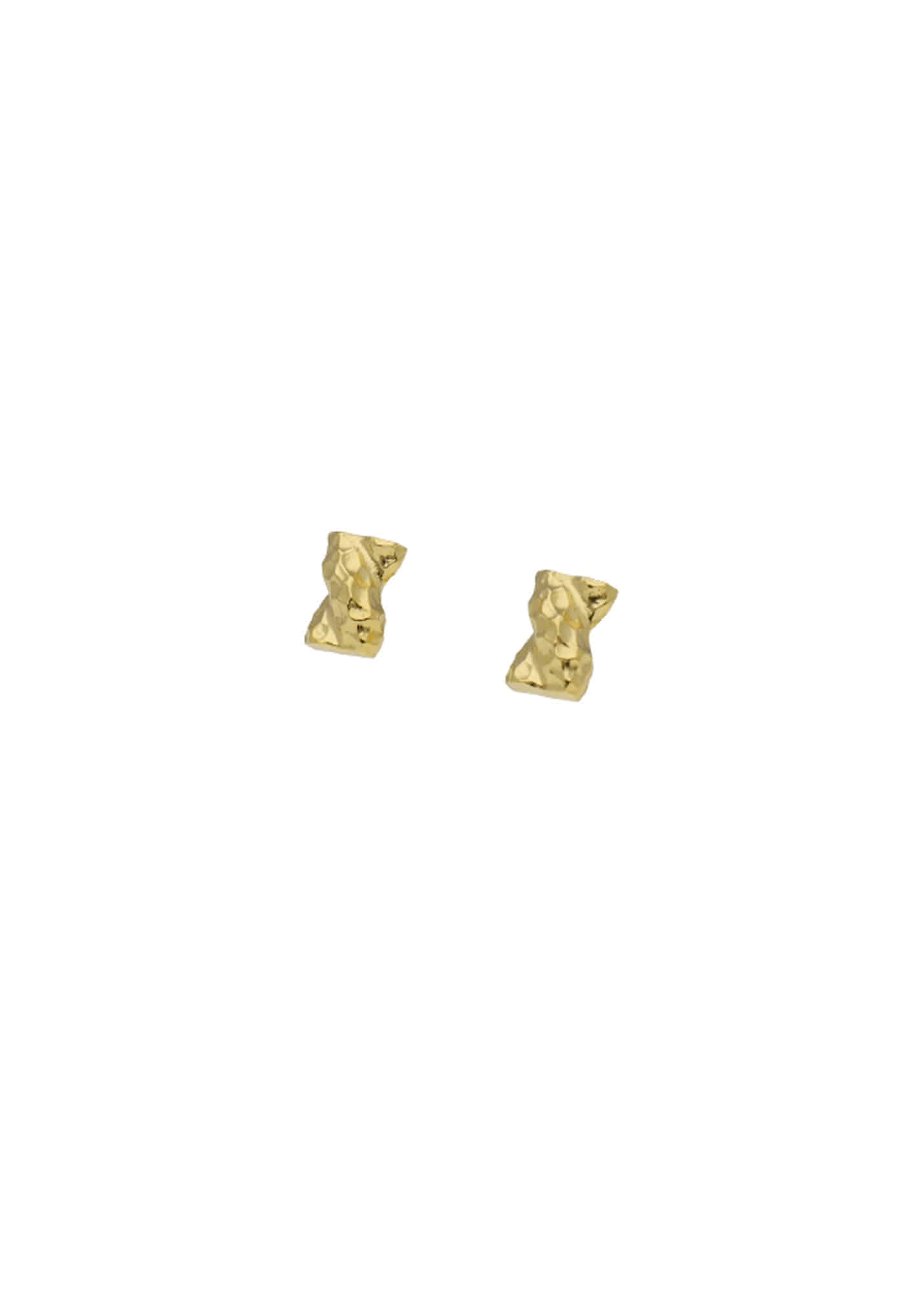 twistwide  texture earring gold