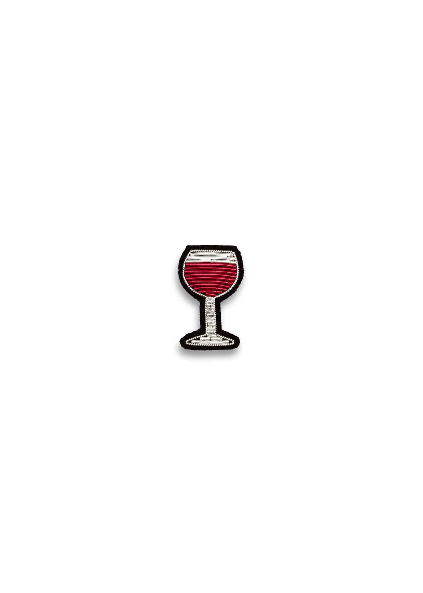 BROOCH - GLASS OF RED WINE