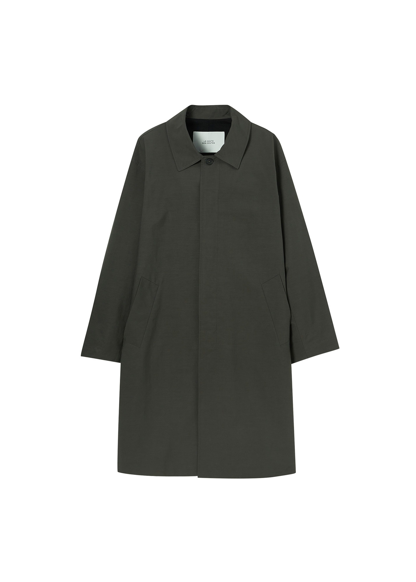 [M] POINT-COLLAR COTTON MAC TRENCH COAT