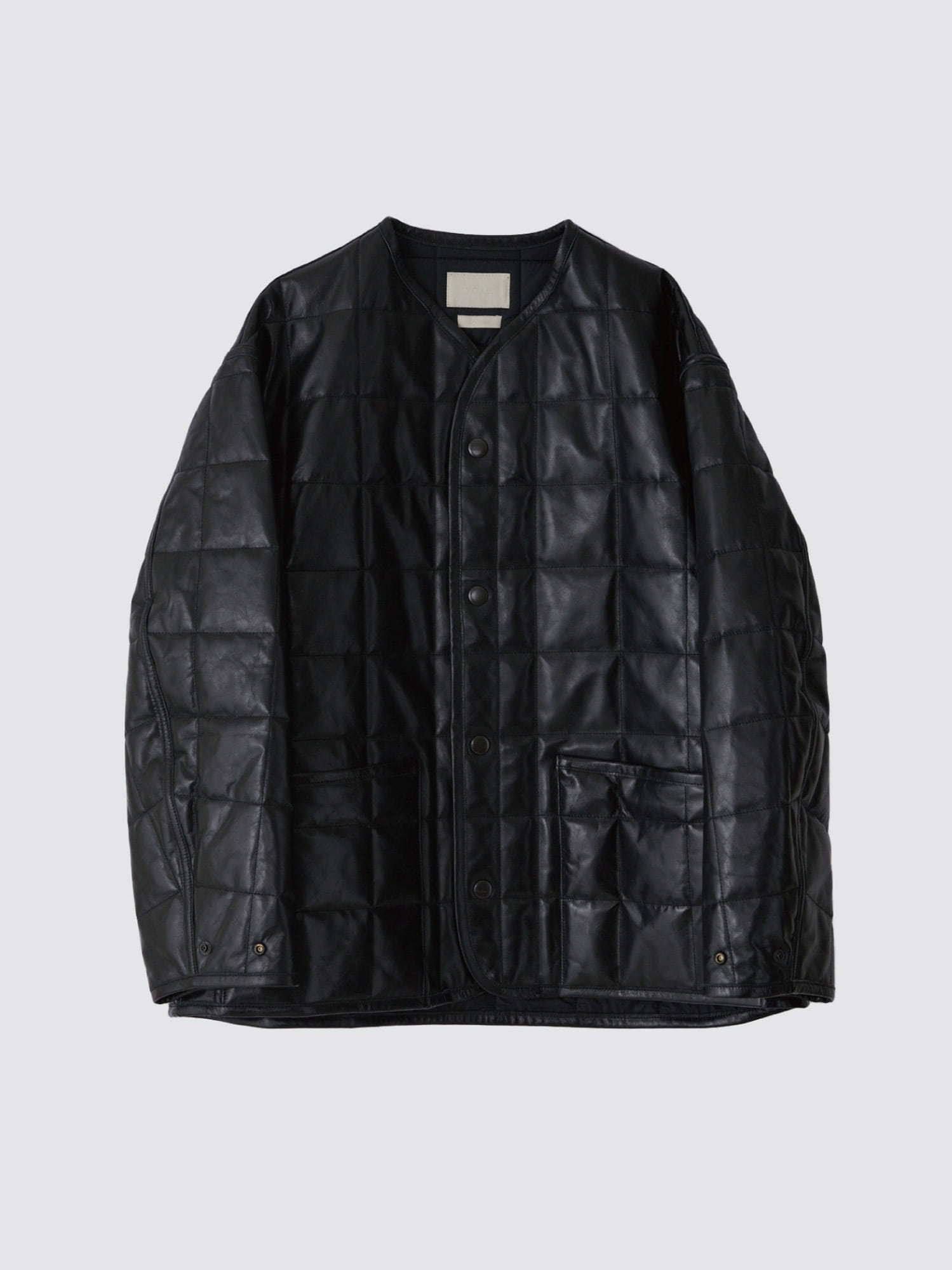 REVERSIBLE QUILTED LEATHER LINNER BLOUSON