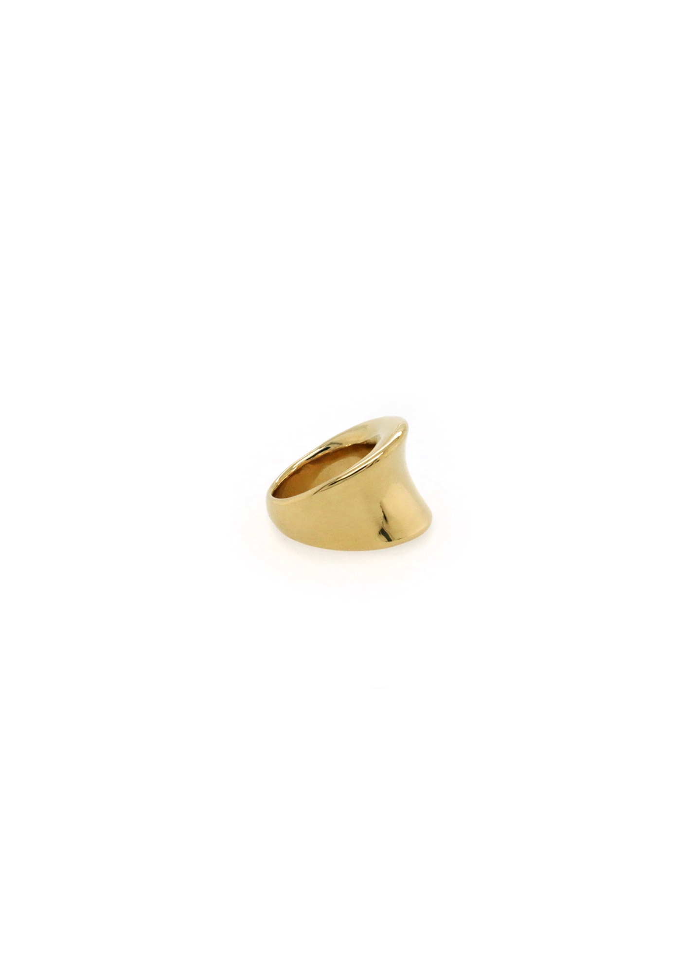 Gold U shape ring 