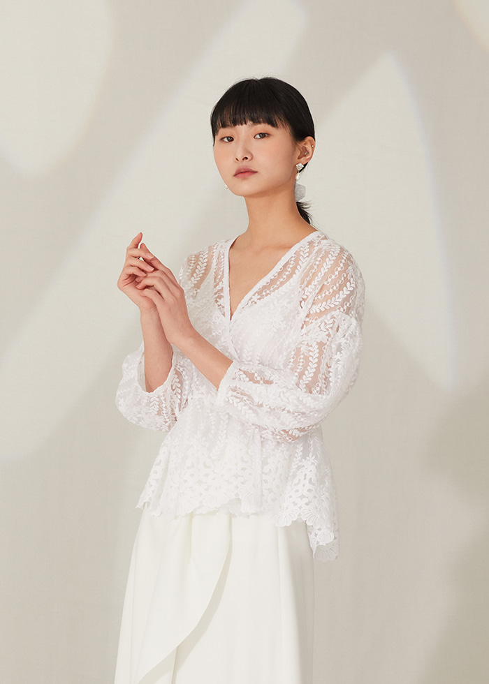 [주문제작] White lace cardigan (+sleeveless)