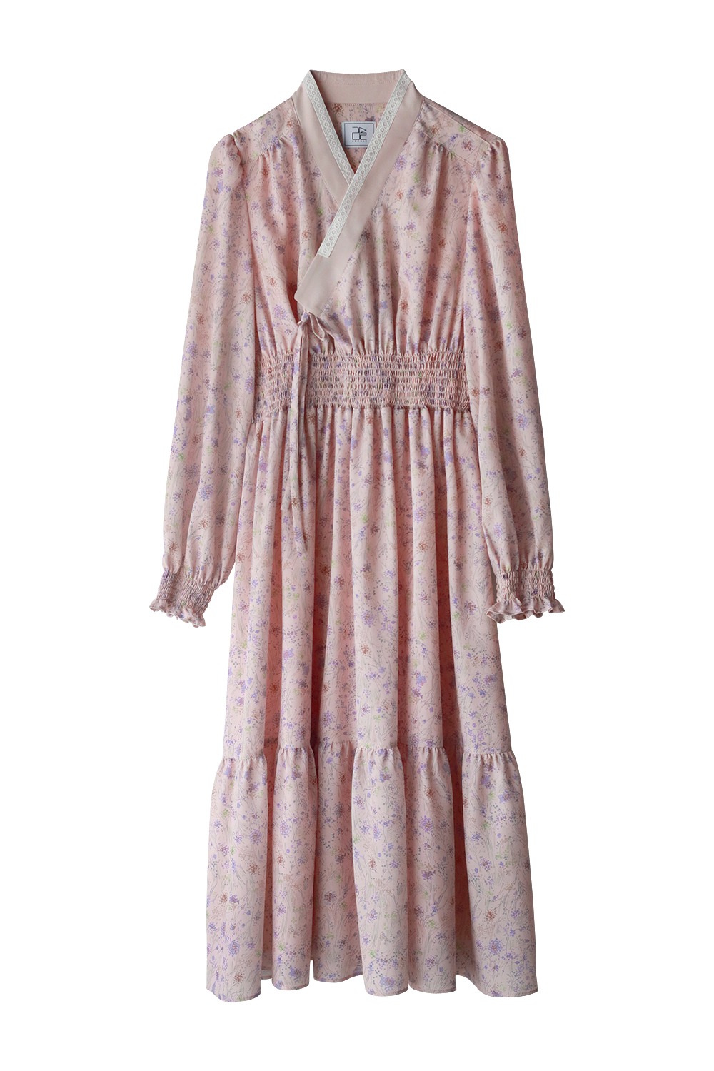 Ylang Long Sleeve Hanbok Dress [pink]