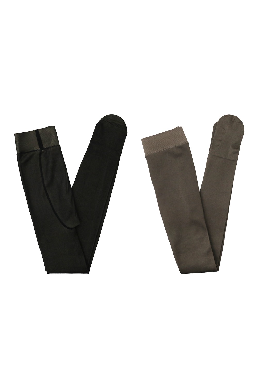 [Matching]Illusion Fleece-lined Stockings Best Item