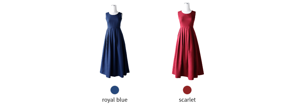 long dress navy blue color image-S12L4