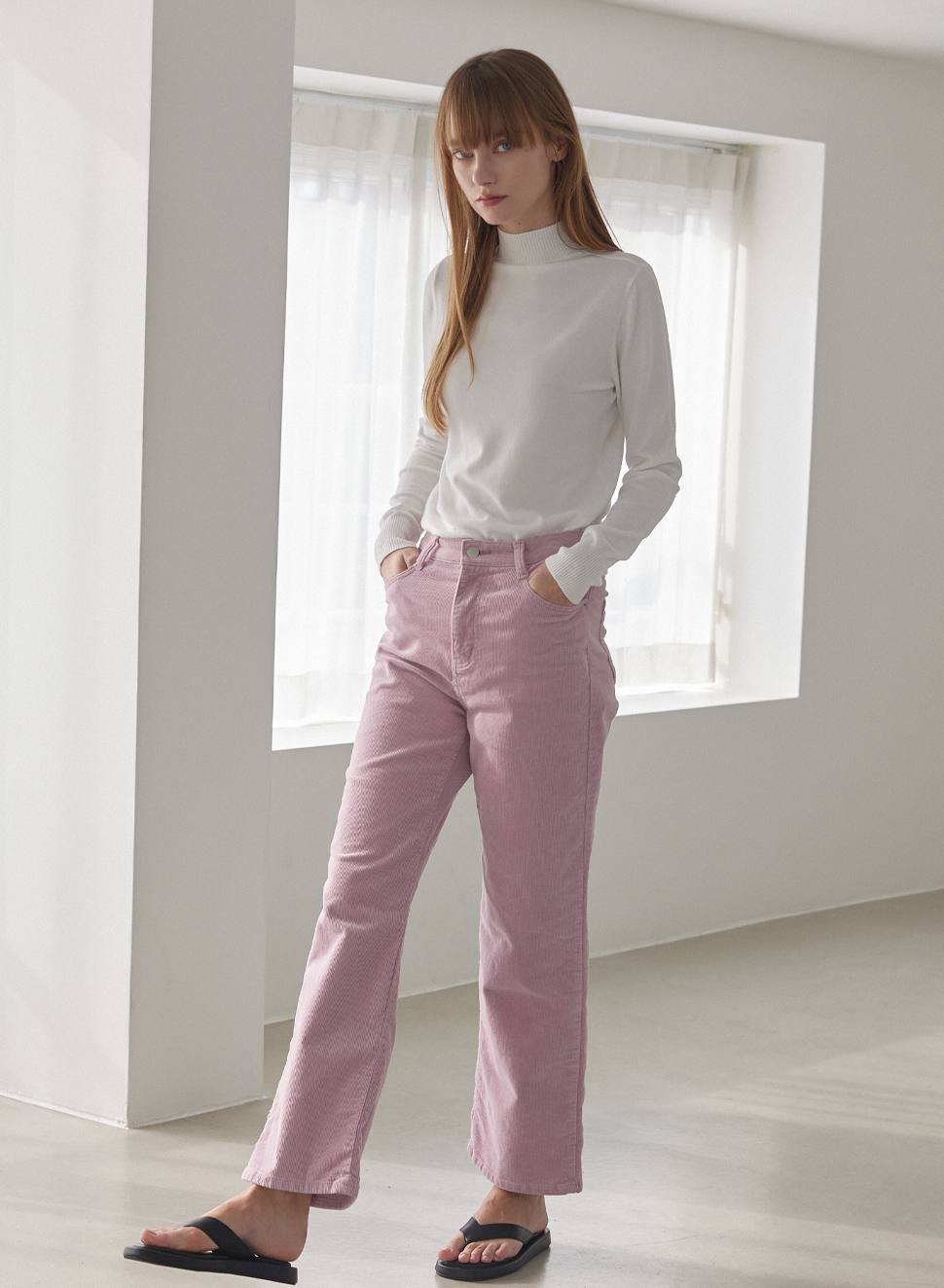 sloan corduroy pants (pink)