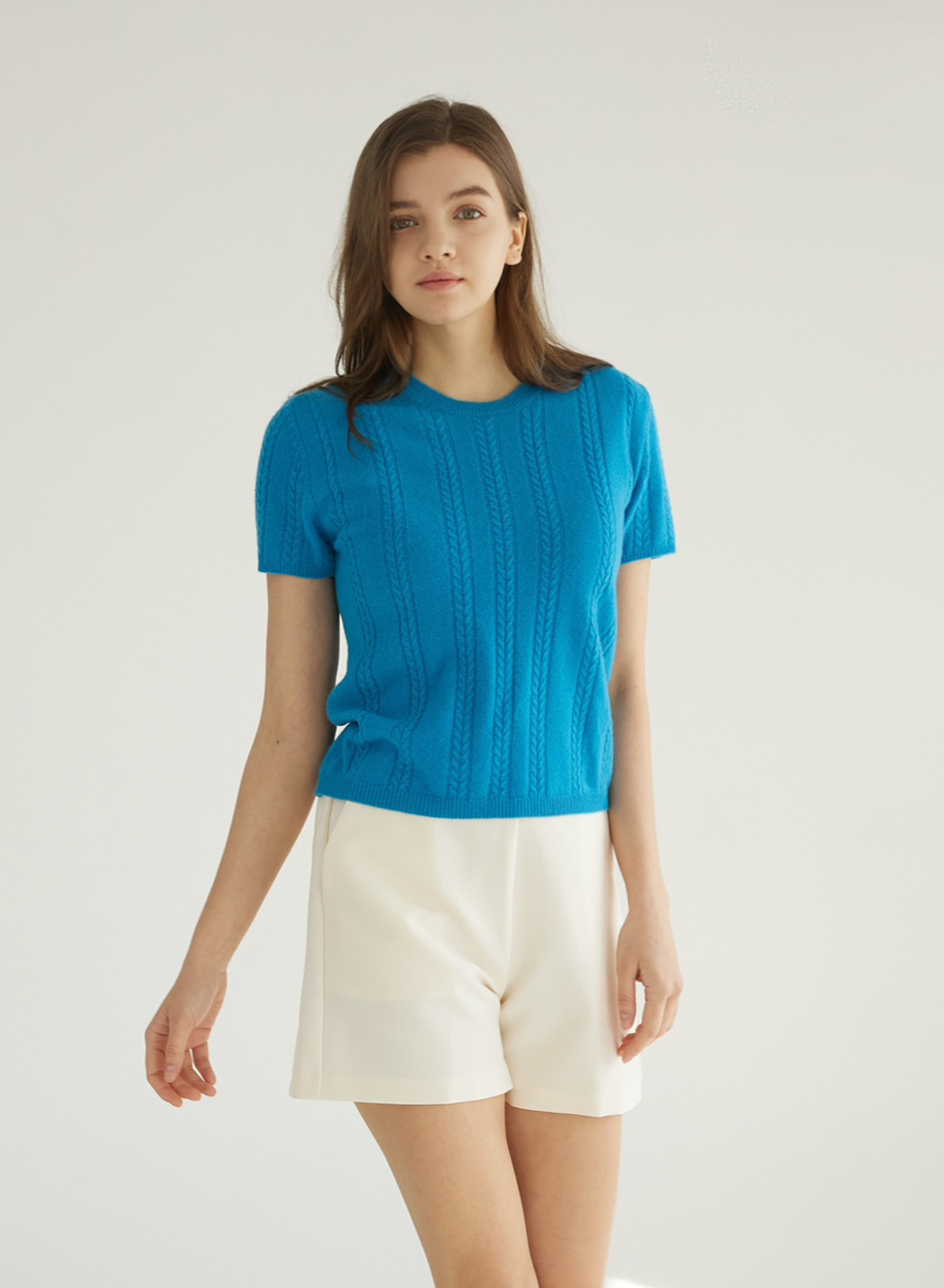 loomis deux cashmere blended knit (blue)