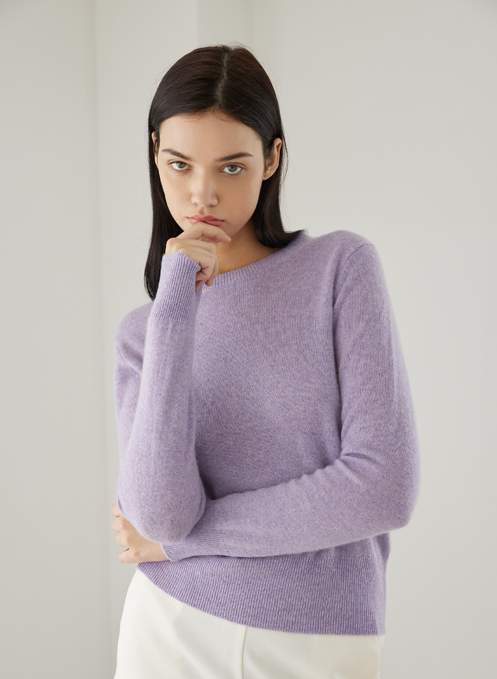 balmore deux cashmere knit (the water lilies)
