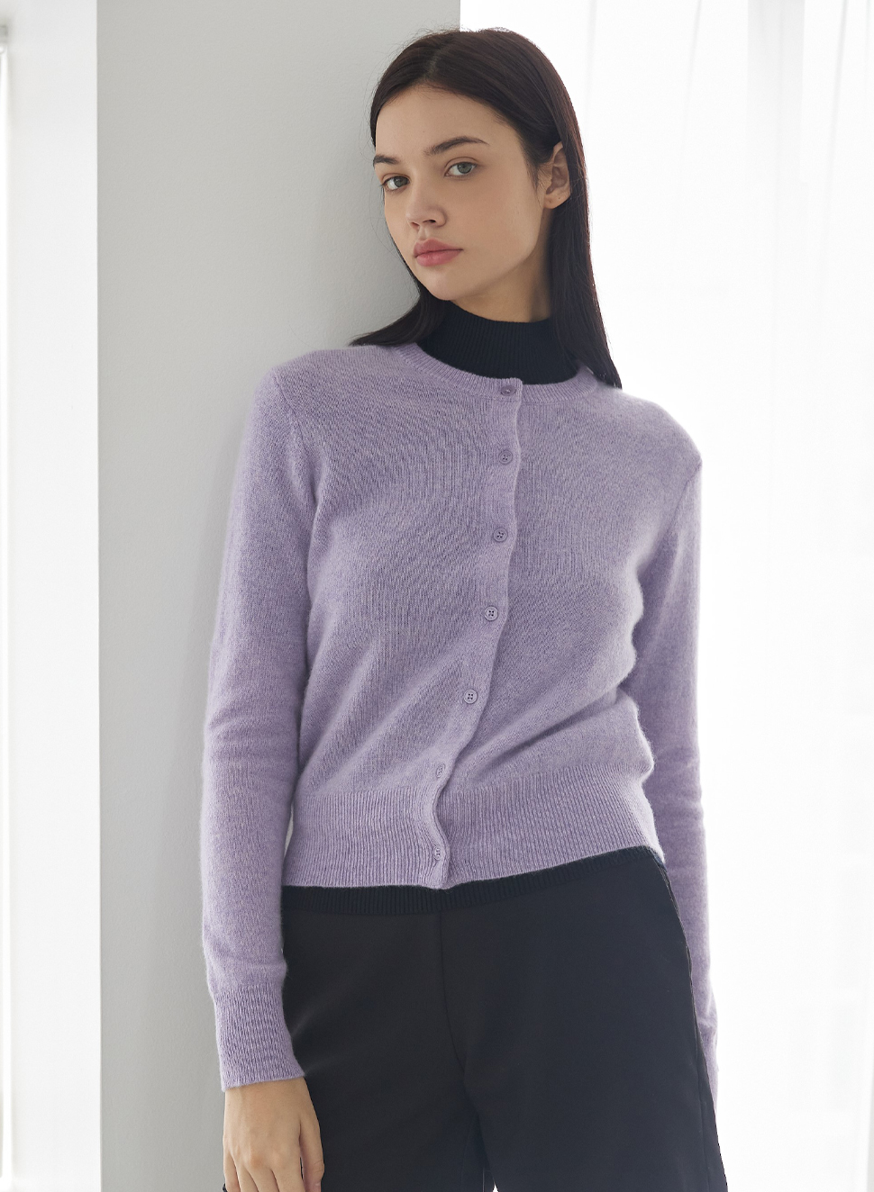 balmore deux cashmere cardigan (the water lilies)