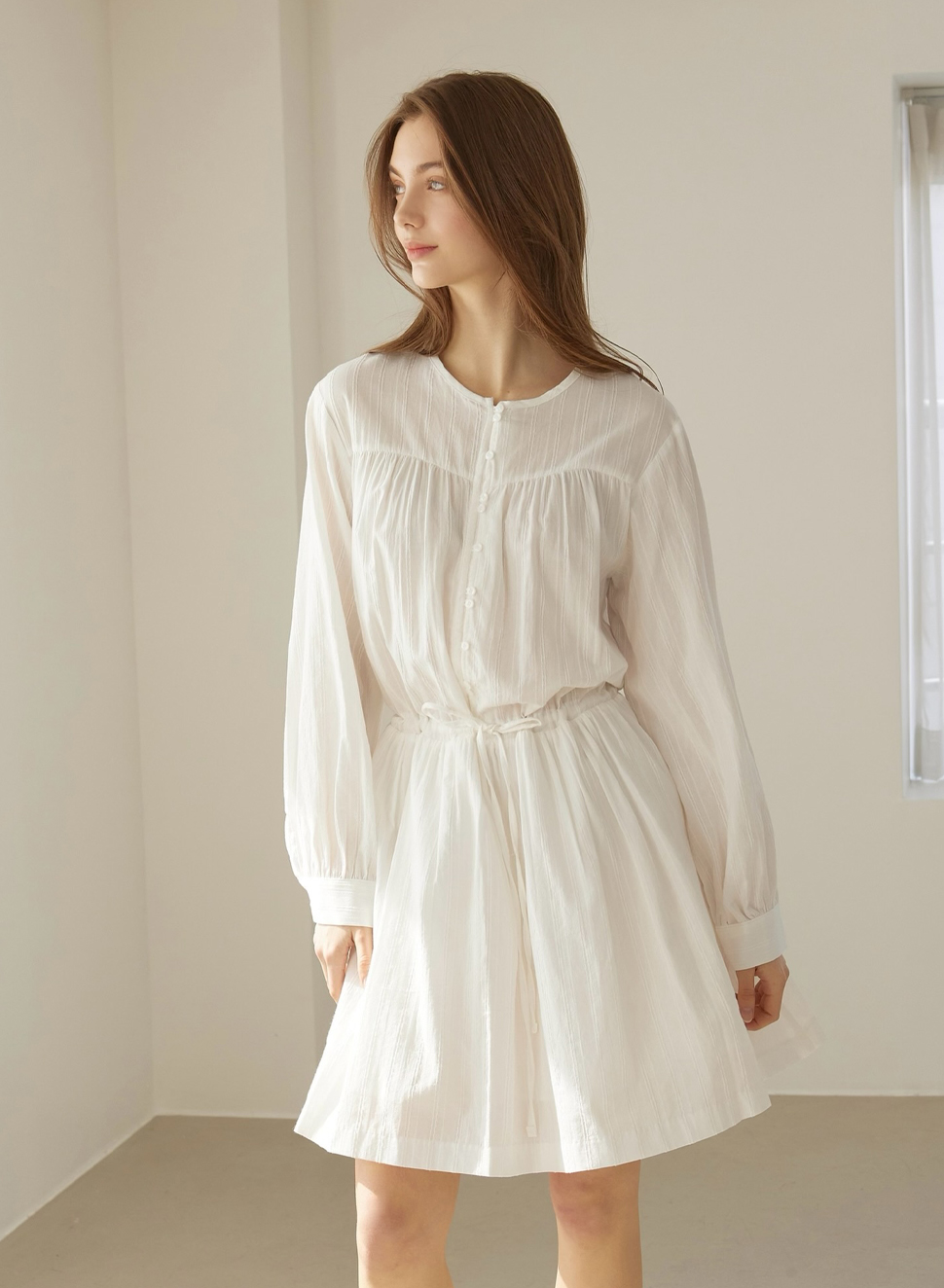floria mini dress (white)