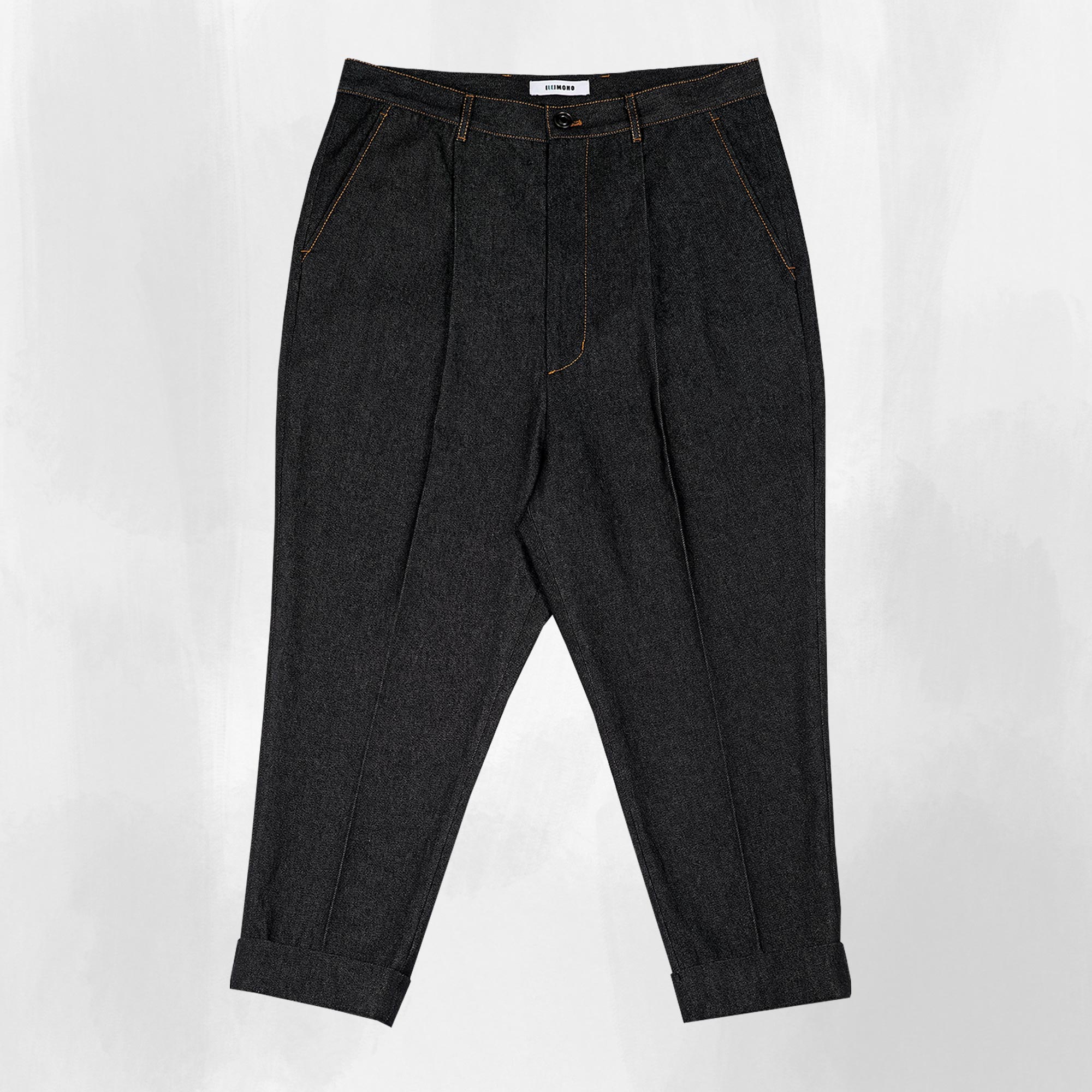 BAGGY ROLL UP TROUSERS (INDIGO)
