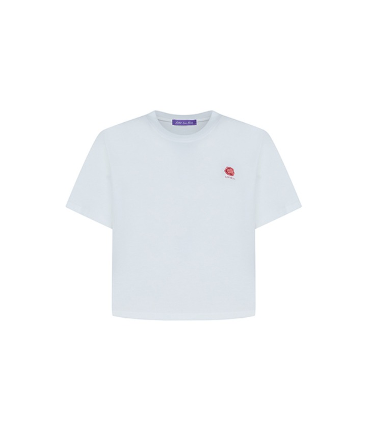 #11. WAX SEAL LETTER T-SHIRT ( IVORY )