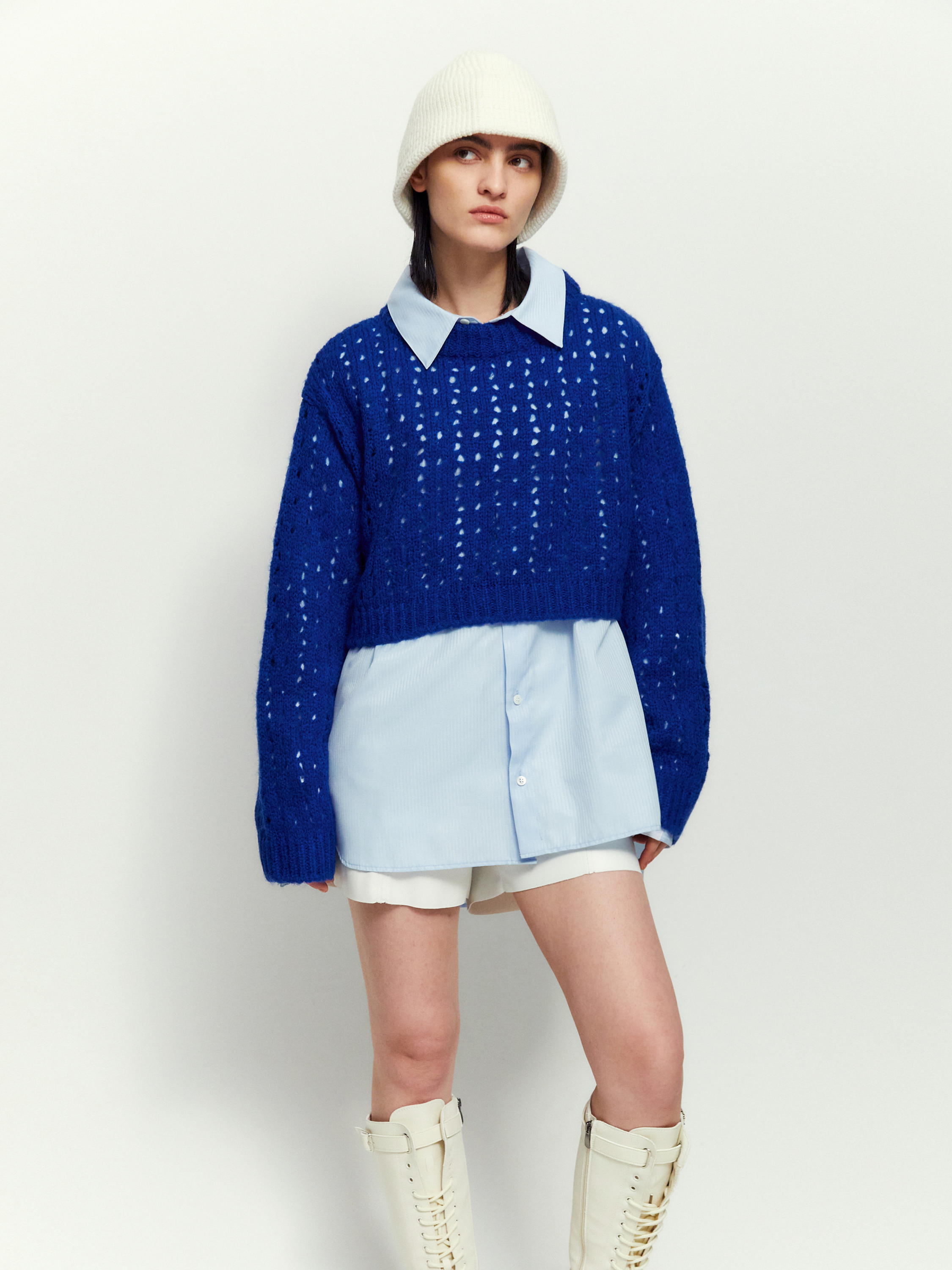 [12/12 예약배송] Pullover Crop knit