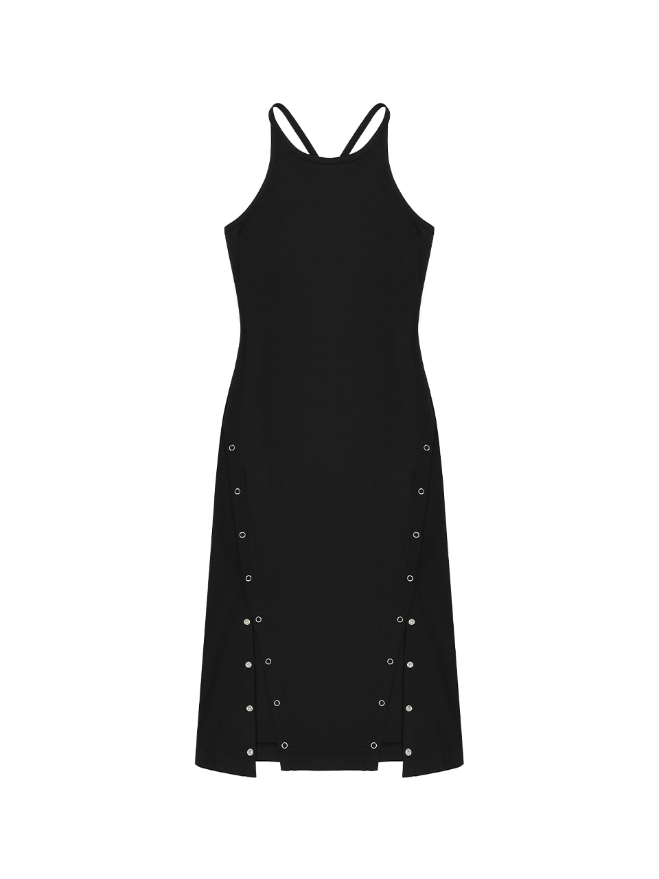 블랙 스냅 드레스