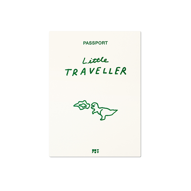 [제로퍼제로] 여권케이스-LITTLE TRAVELLER DINOSAUR