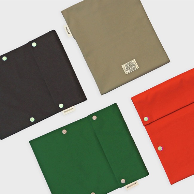 [공장] Two button book pouch-4 colors