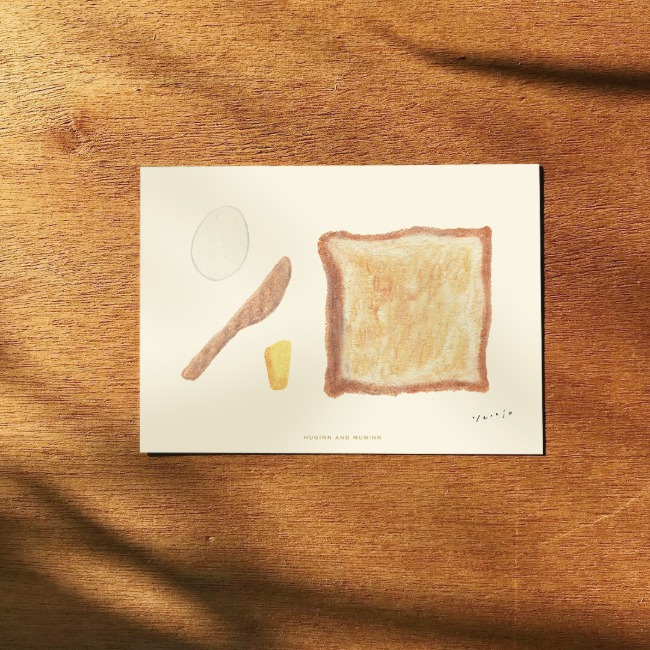 [후긴앤무닌] 드로잉카드 - bread and butter
