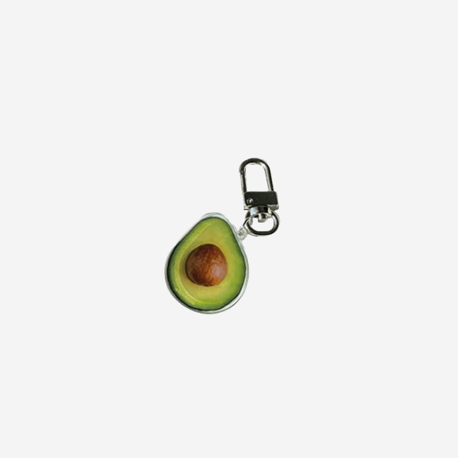 [byemypie] keyring - avocado