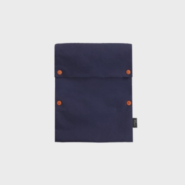 [공장] Two button book pouch_Navy