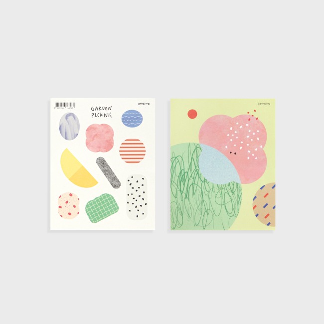 [공장] Garden picknic sticker set