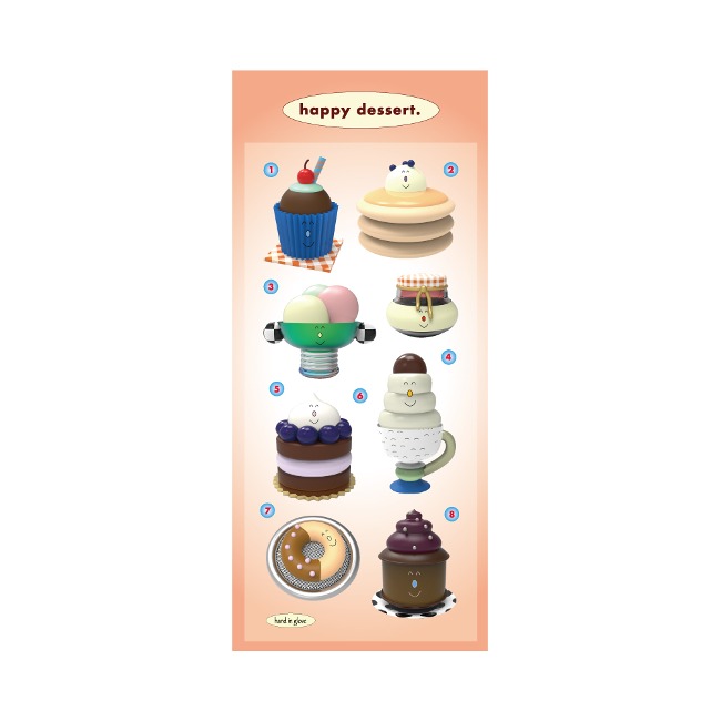 [핸드인글러브] happy dessert sticker