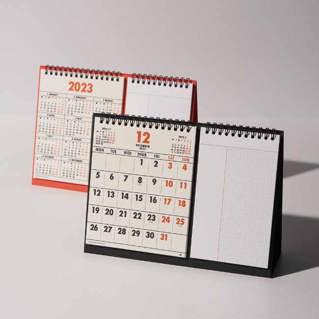 [도큐멘토] Orange Desk Calendar 2023 (2colors)