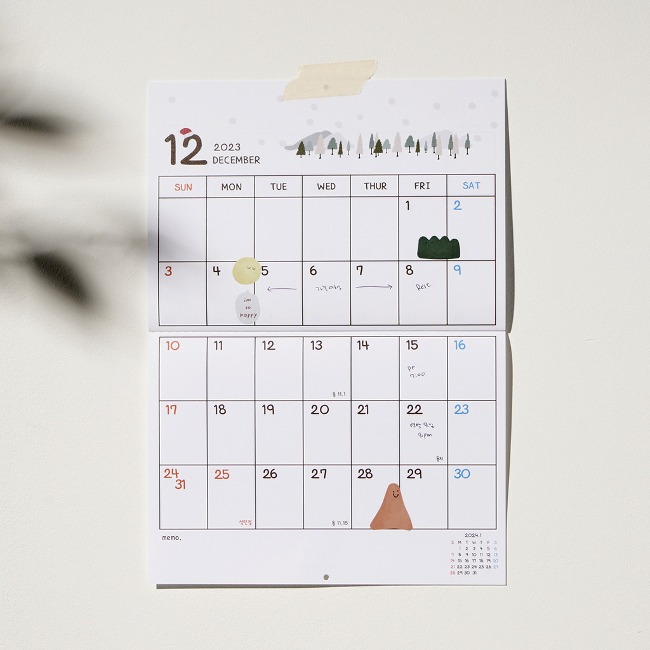 [도큐멘토] Forest Wall Calendar 2023