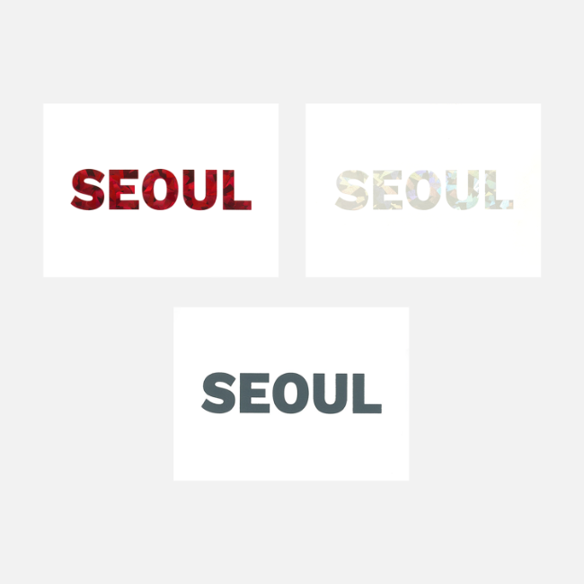 메시지 카드 - 서울 3color