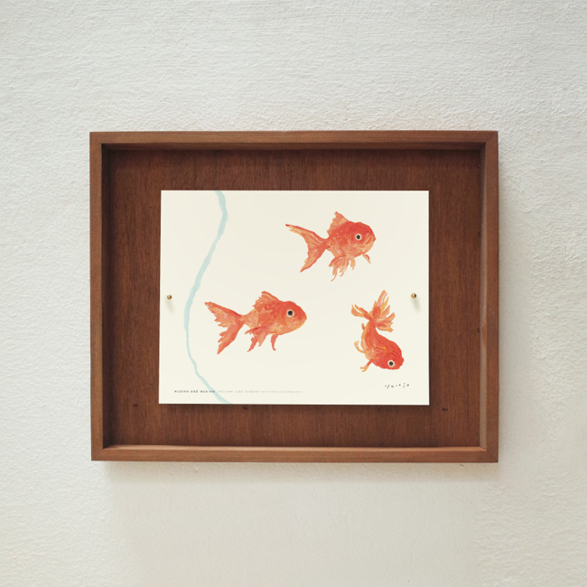 [후긴앤무닌] Mini 아트 포스터 - fish bowl