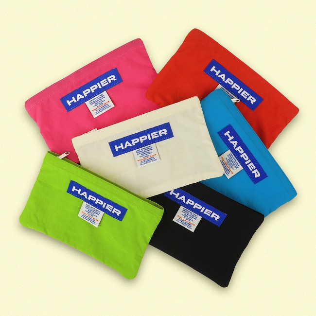 [오롤리데이] Happier label pouch M