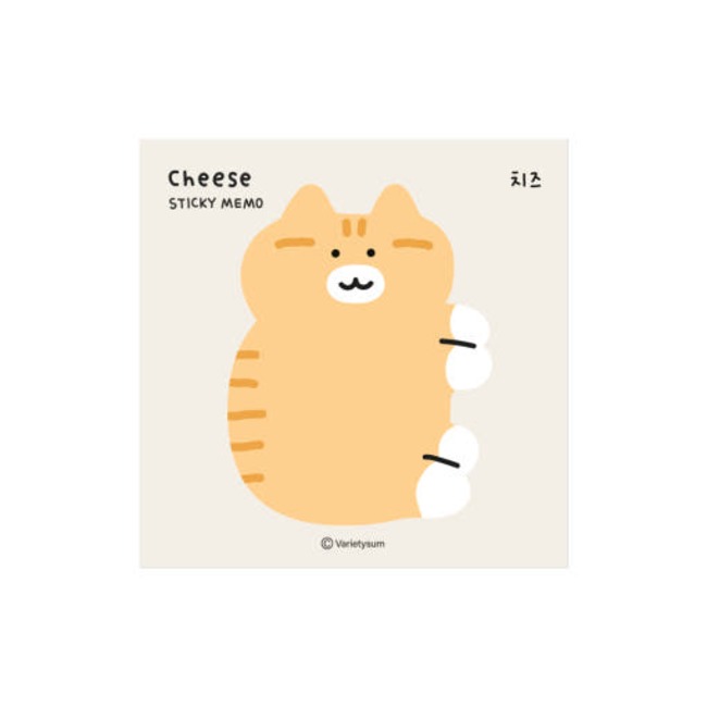 고양이 스티키 메모 - 치즈