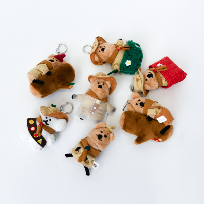 QUOKCAMP FLAT FUR KEYCHAIN